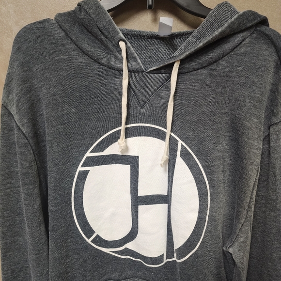 Joe Hanson Grey Distressed Long Sleeve Hoodie Size Large - Picture 5 of 9